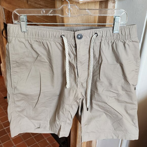 Vuori Ripstop Khaki/Tan Shorts Men's Large - Picture 1 of 5